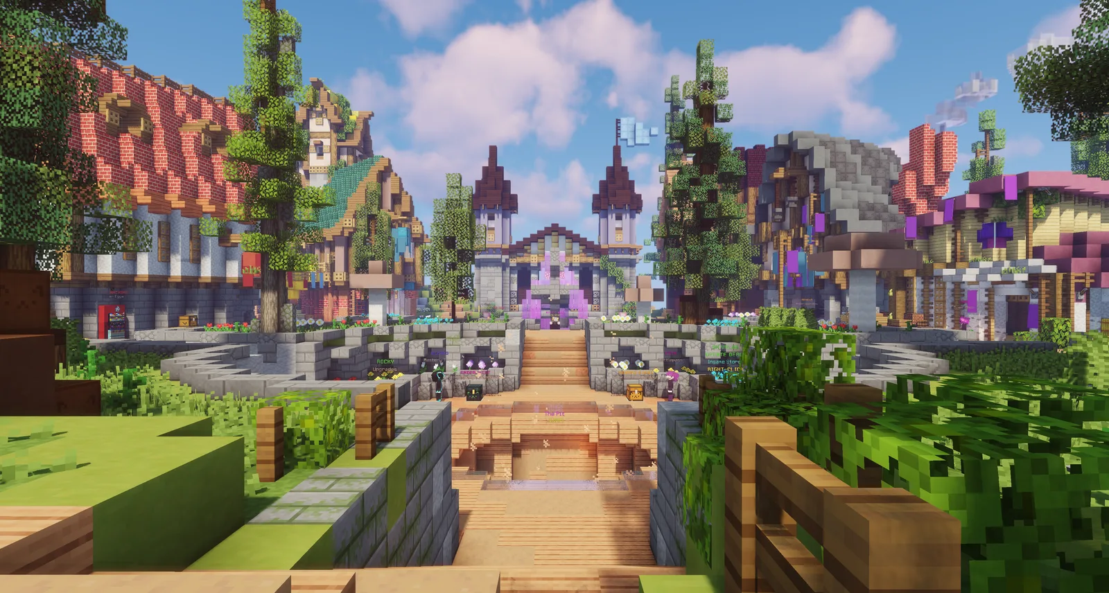 The new Spawn Island, a shared social hub for all players